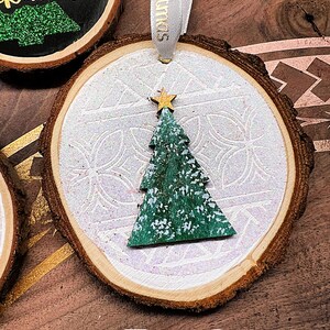 Polynesian Wood Ornament Handmade Hand-painted Wooden Accents Tree 2