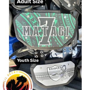 CUSTOM Football Backplate | Protection Gear | Swag | League | American Football | Flag image 4