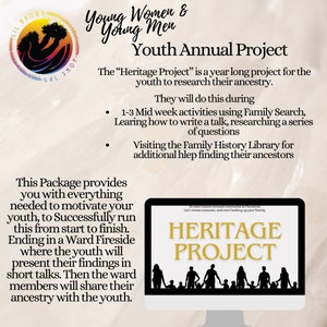 LDS Youth Annual Ancestry Project Ward Fireside Template and Planning YM/YW Ward Stake Presidency Young Women, Young Men image 2