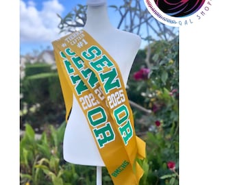 Senior Night Sash / Wedding Party / Sports Banquet Sash / Bachelorette
