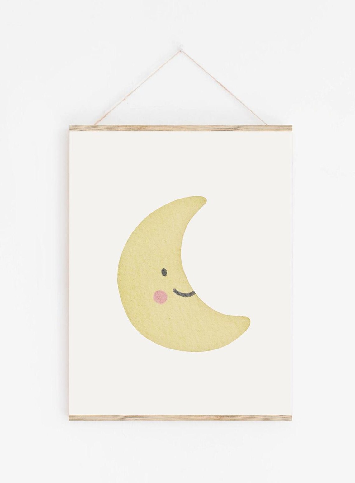 Gender Neutral Cloud Moon and Sun Set of 3 Prints, Boy Nursery Decor ...