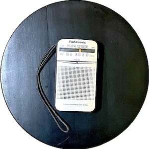 Panasonic Transistor AM/FM Radio w/Strap & Antenna, Model #RF-P50, Works, 1990s