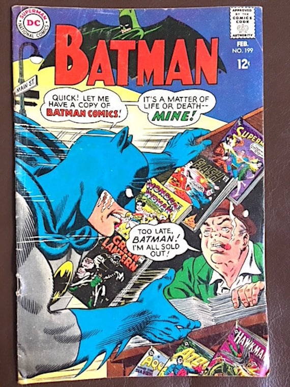 Silver Age Comic Batman No 199 February 1968 - 