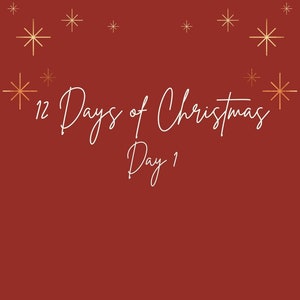 12 Days of Christmas Instagram Story Template/Background Instant Download image 1