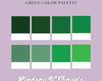 Paleta de colores verde / Colores de marca / Marca