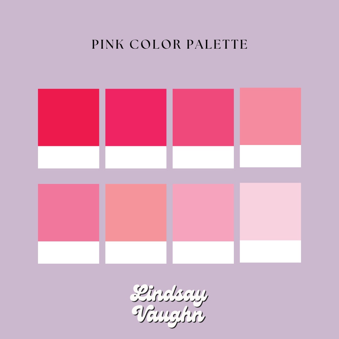 Pink Color Swatches Pink Color Palette| Digital Art| Procreate Swatch  Denmark