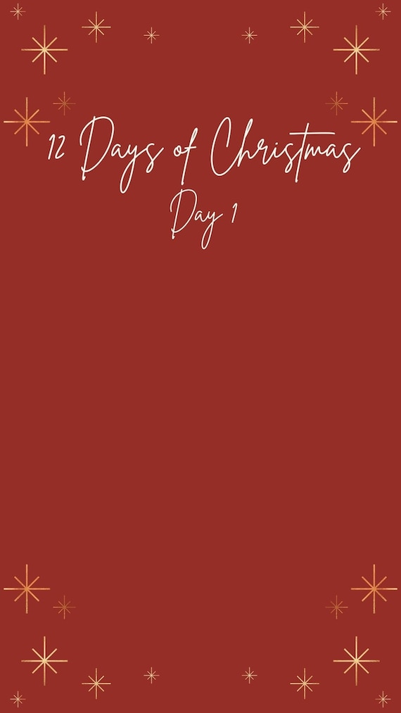 12 Days of Christmas Instagram Story Template/background - Etsy