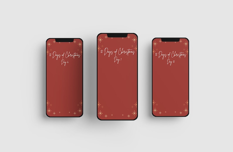 12 Days of Christmas Instagram Story Template/Background Instant Download image 2