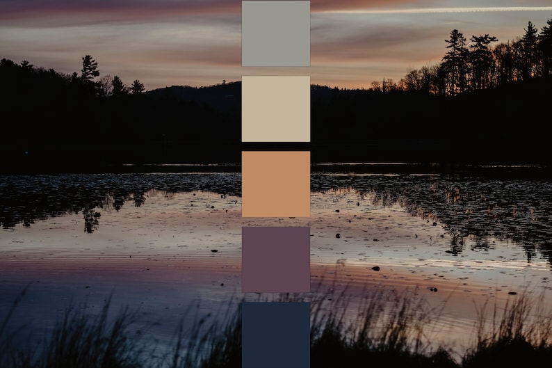 Lake Sunset Color Palette image 1