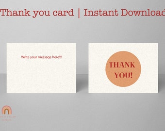 Thank you cards| small business cards | business resources | INSTANT Download
