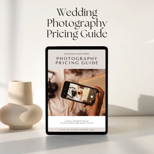Hochzeitsfotografie Preisübersicht | Personalisierbare Canva Vorlage | Preisübersicht | Preisübersicht für Fotografen