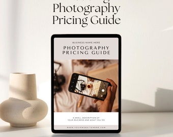 Wedding Photography Pricing Guide | Customizable Canva Template | Pricing Guide | Photographer Pricing Guide