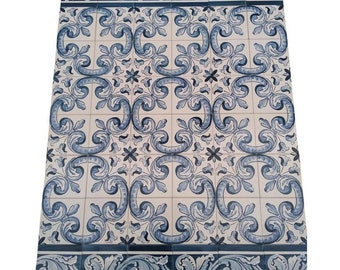 Portugese tegels Azulejos - Handbeschilderd - Tegels voor binnen en buiten | Ref. PT2450