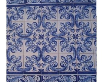 Portugese tegels Azulejos - Handbeschilderd - Tegels voor binnen en buiten | Ref. PT2458