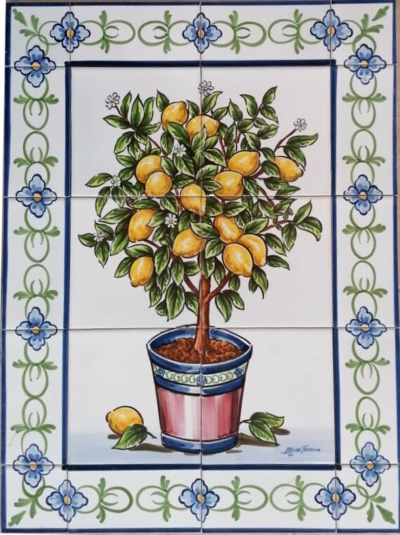 Decorative Tiles Lemon Tree Ref. PT2100 Etsy UK