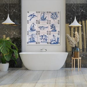 Portuguese Azulejos - Hand Painted - Indoor/Outdoor - Ceramic Tiles | Ref. PT2310