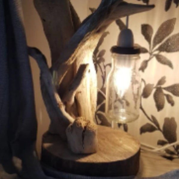 Driftwood lamp small