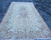 Vintage Turkish Rug 4.0x7.1 ft Free Shipping Nomadic Rug Home Decor Rug Organic Wool Rug Handmade Rug Vintage Aztec Rug Oushak Rug TRH 1206