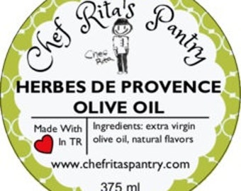 Herbes De Provence Extra Virgin Olive Oil - All Natural - 375ml