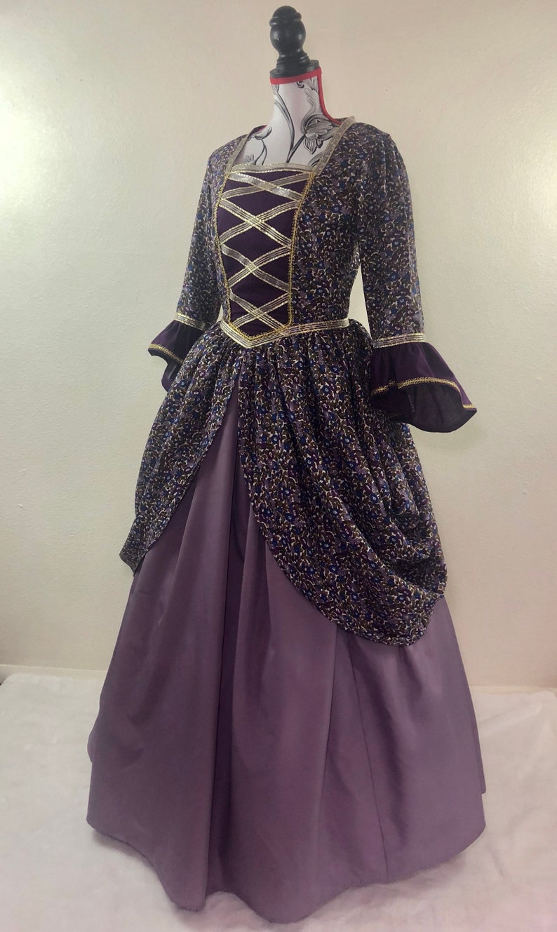 lavender medieval princess dresses