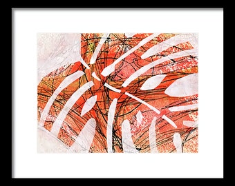 Tiger Leaf Art Print - Tropical Botanical