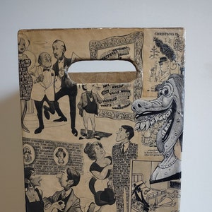 Revista Mad vintage convertida en contenedor de almacenamiento de arte, collage de revista Mad, regalos únicos de revista Mad, contenedor de almacenamiento, decoración vintage para el hogar