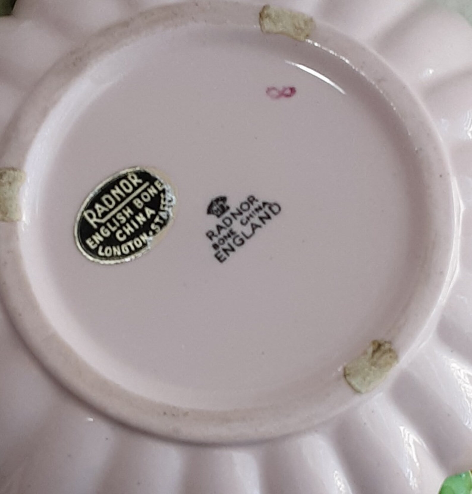 Radnor Bone China Rose Floral Candle Holder Made in England Etsy