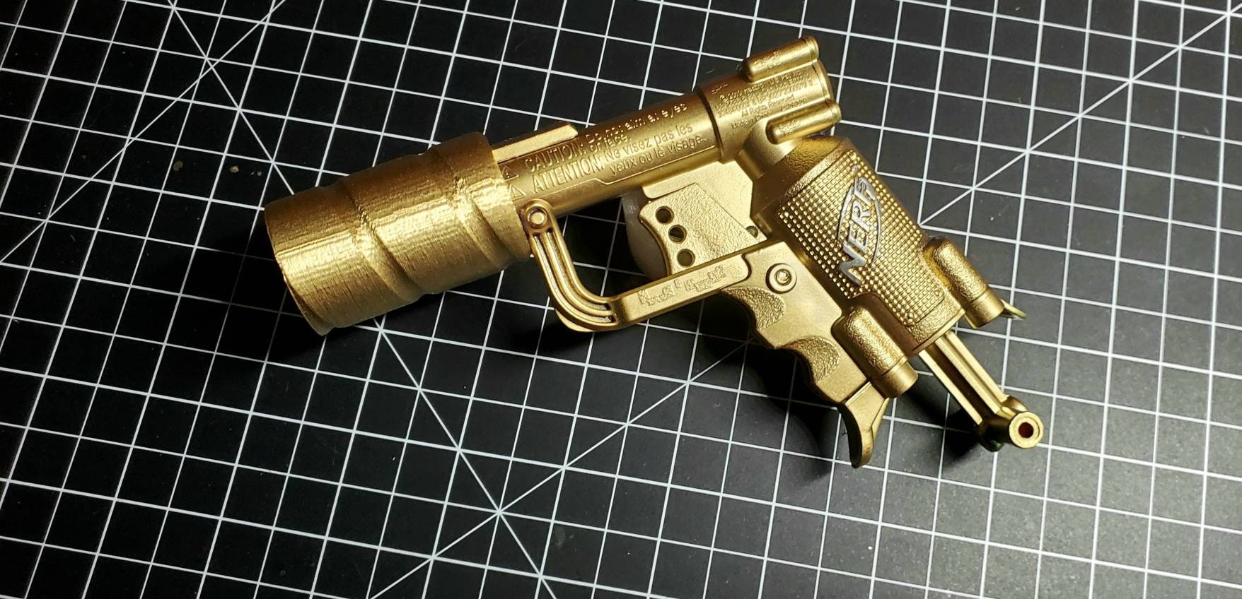 Nerf Jolt Custom Golden Gun V4 Etsy