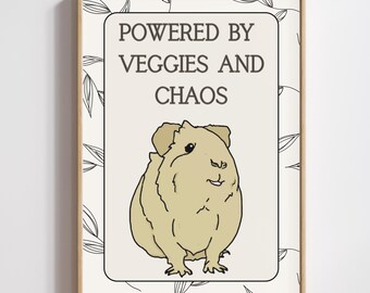 Guinea Pig Art Download – Funny Cavy Quote – Cute Printable for Animal Lovers