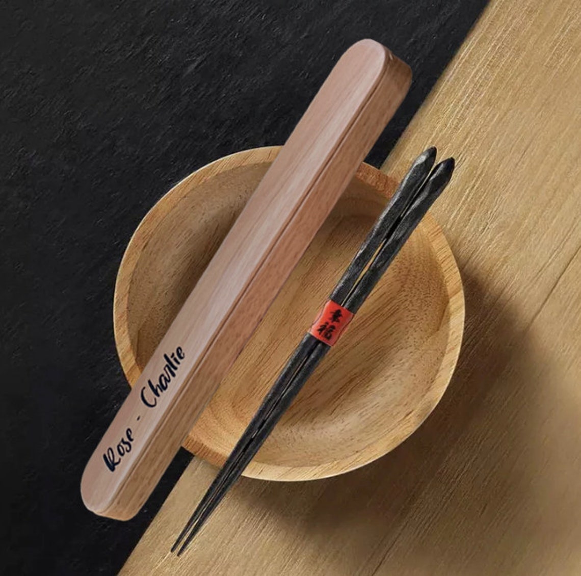 Custom Chopstick Chopstick Box Wooden Chopstick Gift Gift Etsy