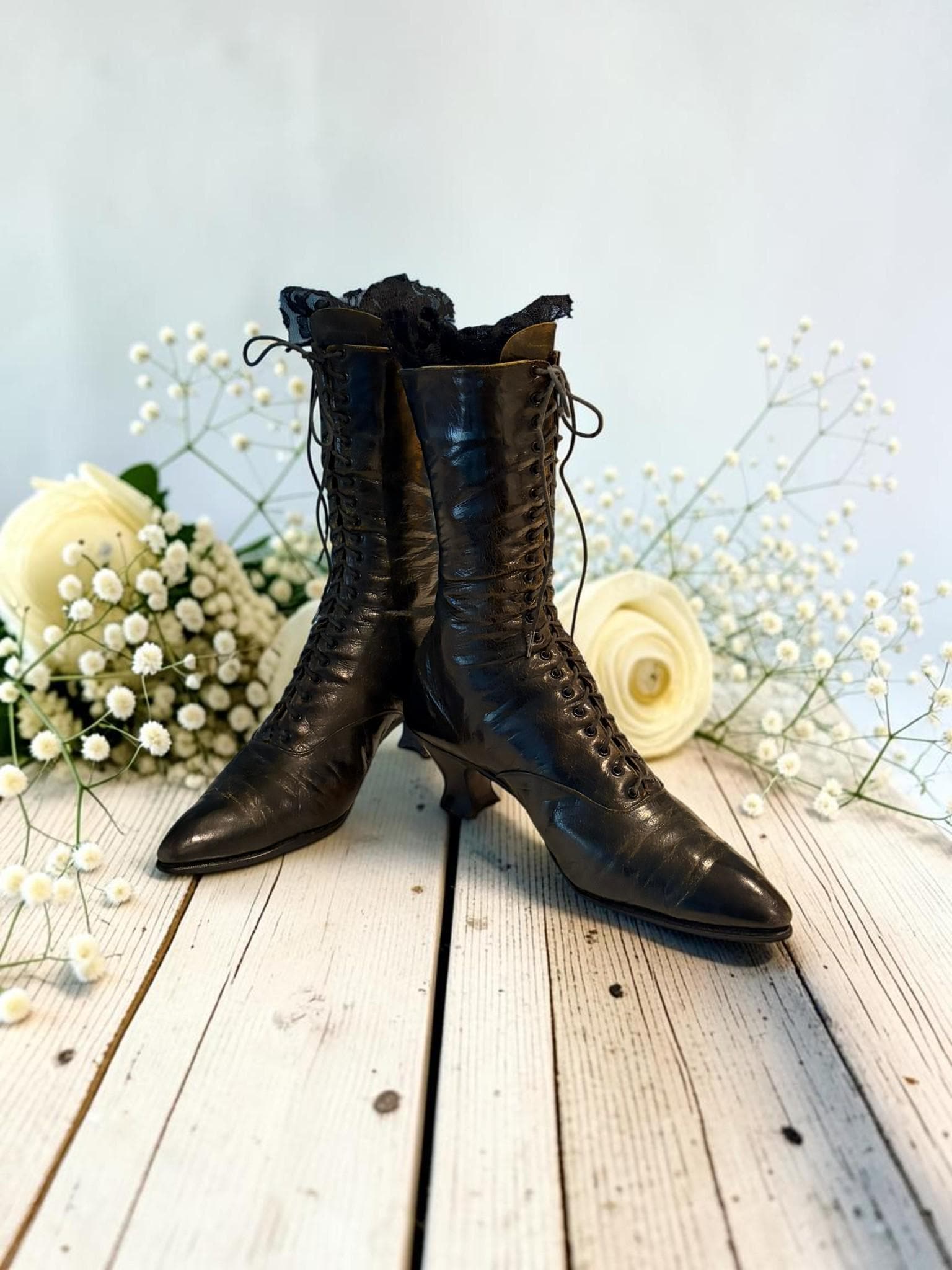Victorian button boots - Etsy 日本