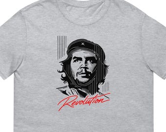 Che Guevara Revolution Line Art T-Shirt - Minimalist Iconic Political Tee Unisex T-Shirt