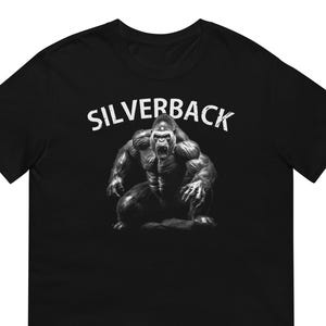 Gorilla Silverback T-shirt Silver Back Jungle King Design Unisex Tshirt