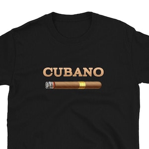 Cuban Art Cigar Shirt Cohiba Domino Coffee Havana Gift Unisex T-Shirt Designed and Printed in USA