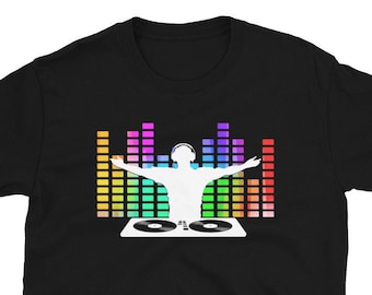 DJ Shirt Analog Classic VU Meter Record Studio Music Mixing DJ T-Shirt Short-Sleeve Unisex