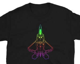 F22 Raptor Military US Fighter Jet Pilot USA Flag Navy Airplane Plane Aircraft Veteran