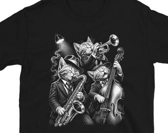 Jazzband-t-shirt, rolig musikälskare-gåva