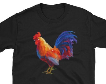 Rooster Shirt Chicken Shirt Rooster Decor Colorful Country Gifts Gallo