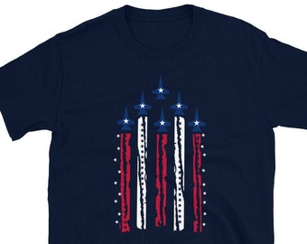 4th of July Independence Day Patriotic Blue Angels Unisex T-Shirt