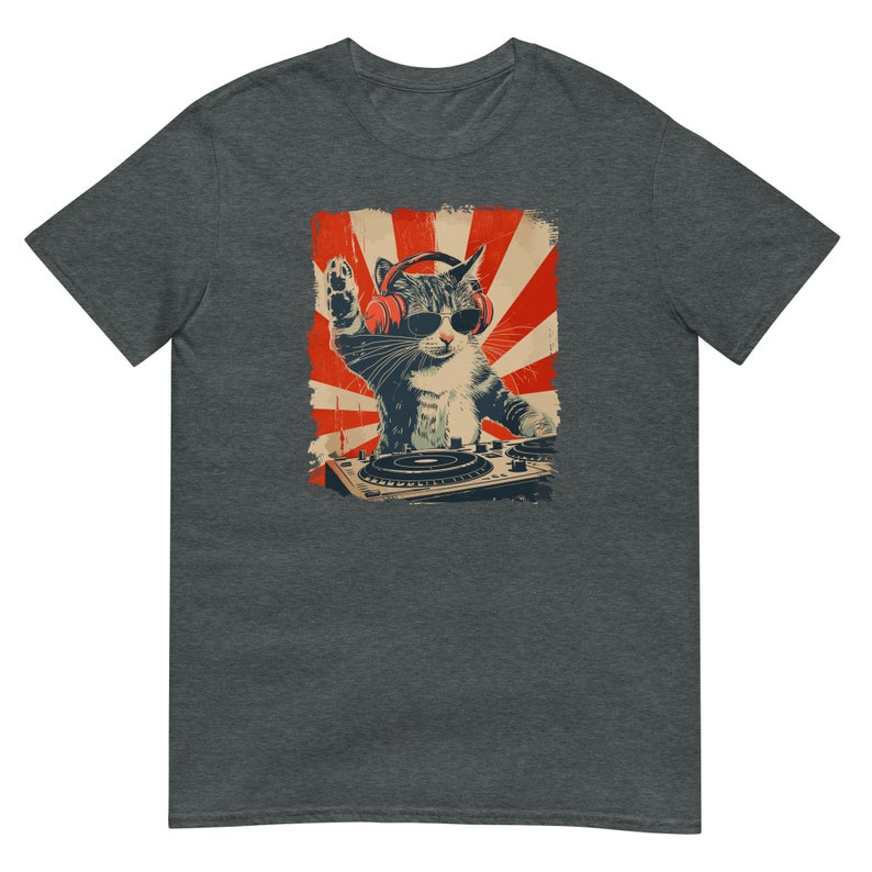 DJ Cat T-Shirt - Perfect DJ Gift - Festival Clothing for Electronic Music Lovers