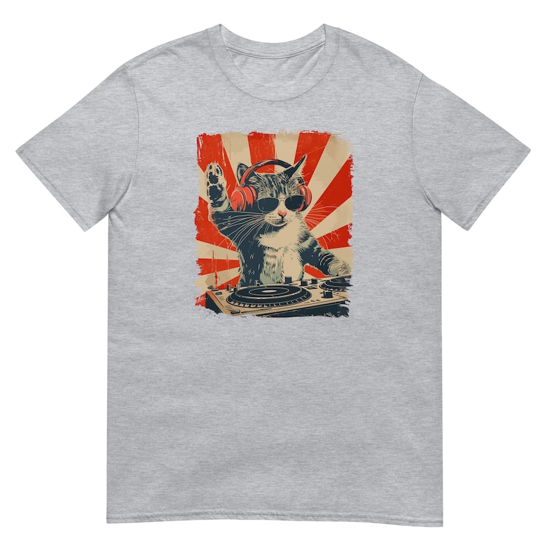 DJ Cat T-Shirt - Perfect DJ Gift - Festival Clothing for Electronic Music Lovers
