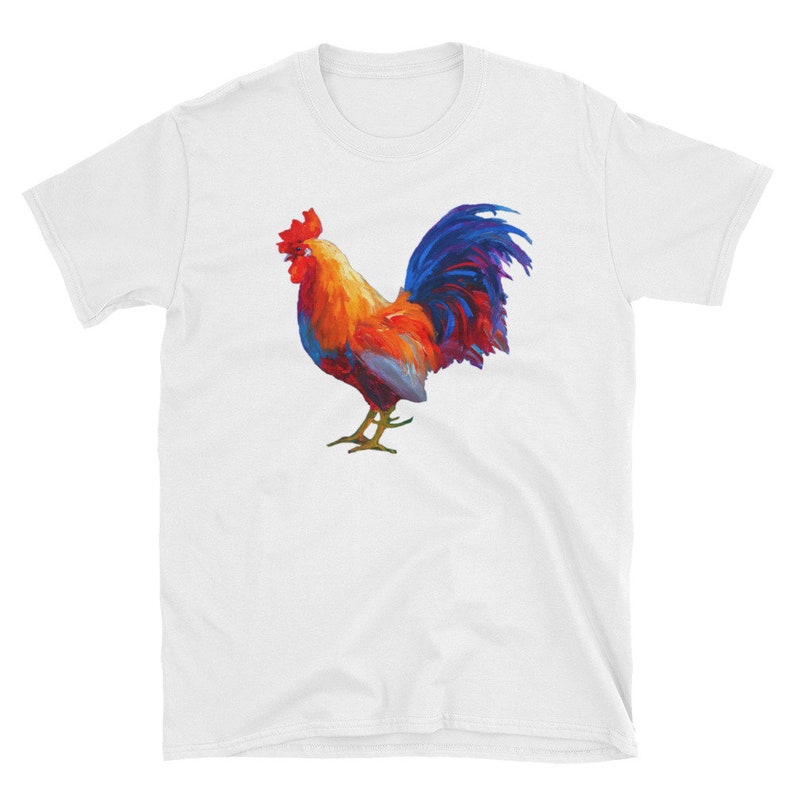 rooster button down shirt