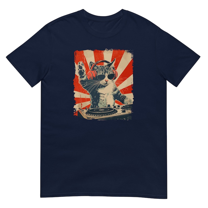 DJ Cat T-Shirt - Perfect DJ Gift - Festival Clothing for Electronic Music Lovers