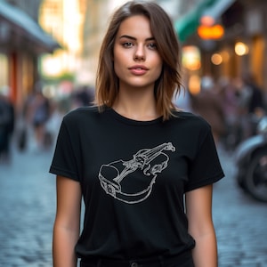 Violin Shirt Fiddle Musician String Instrument Violinist Gift T-Shirt