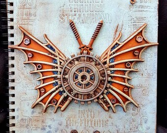 Steampunk butterfly album cover