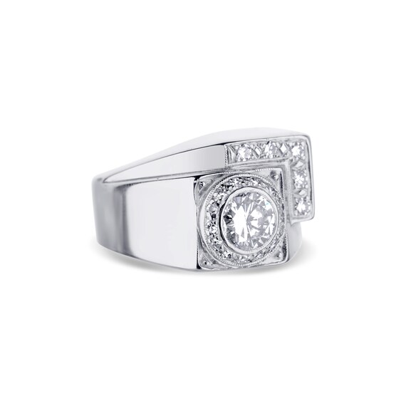 Retro Vintage Diamond Ring - image 2