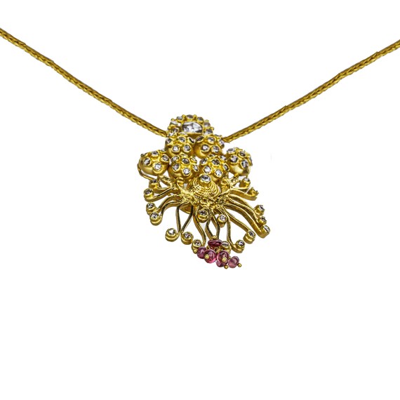 Diamond necklace 22k gold sale