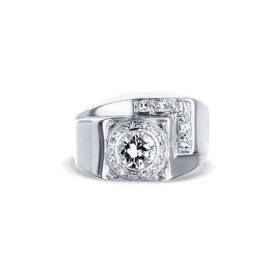 Retro Vintage Diamond Ring - image 1