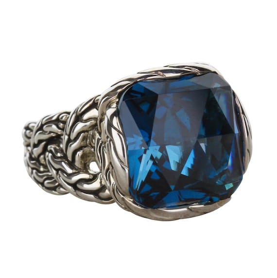 NEW John Hardy Topaz Braided Ring Etsy