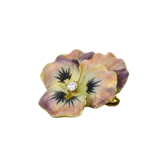 Pansy Flower Pin - image 3